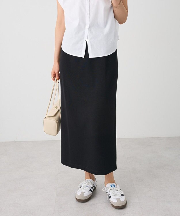 CRAFT STANDARD BOUTIQUE リブロングスカート Black