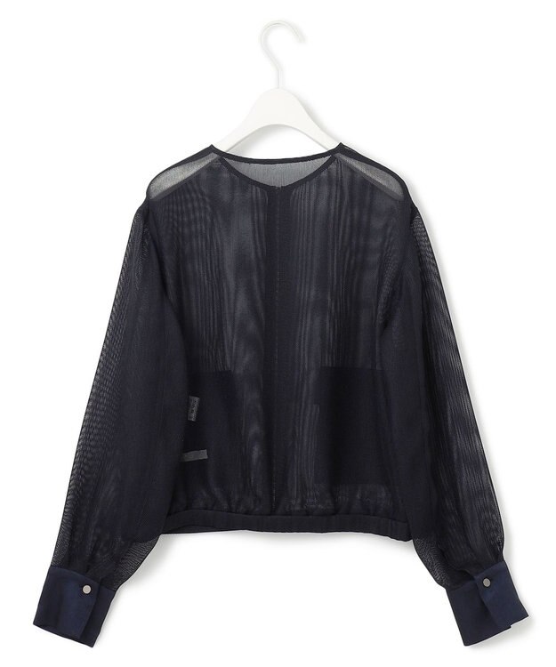 ICB L 【洗える】Ta/Peメッシュ ブルゾン ネイビー系