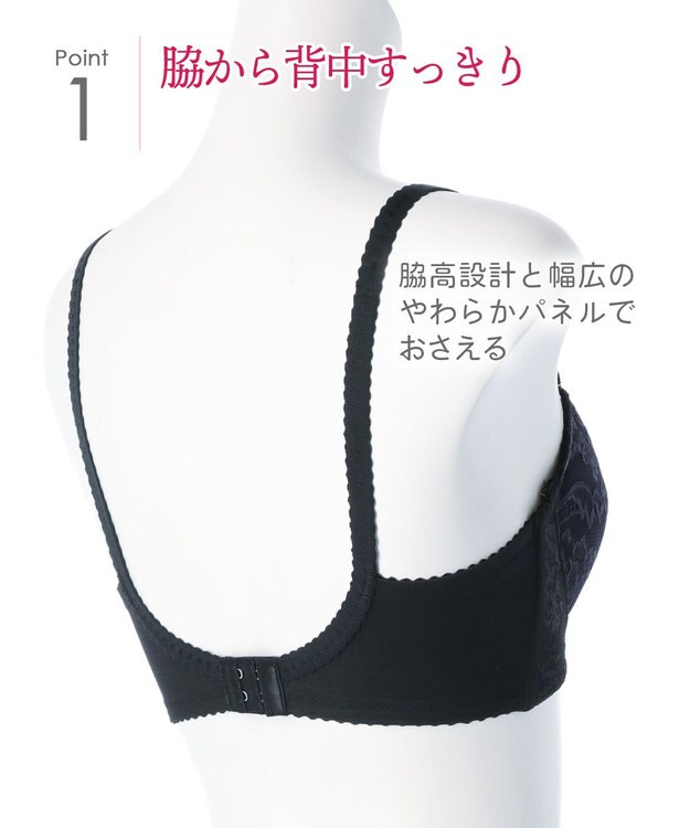 Wing 3/4カップブラ　ウイング／ワコール　KB2506 ブラック