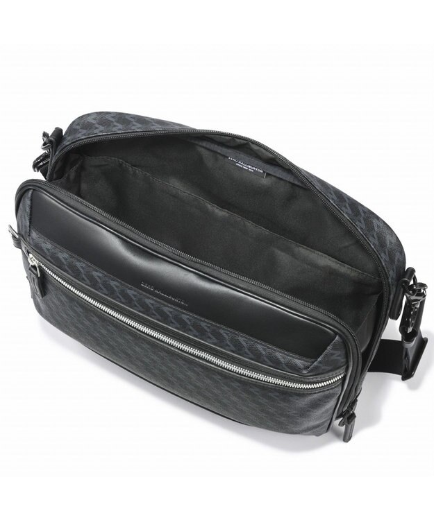 ZERO HALLIBURTON  ZH-モノグラム ショルダーバッグ 8L 670g 81522 ブラック