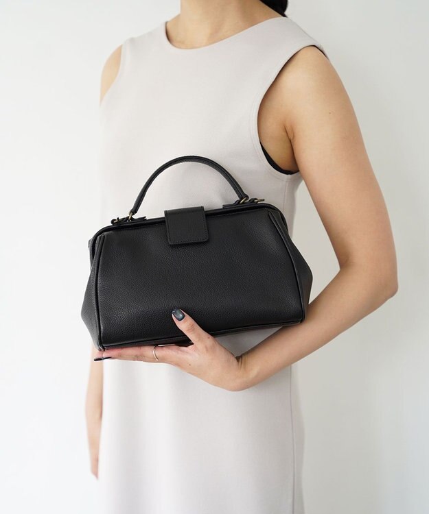 Atelier nuu 日本製 国産レザー parcel ナノダレス ショルダーバッグ ブラック