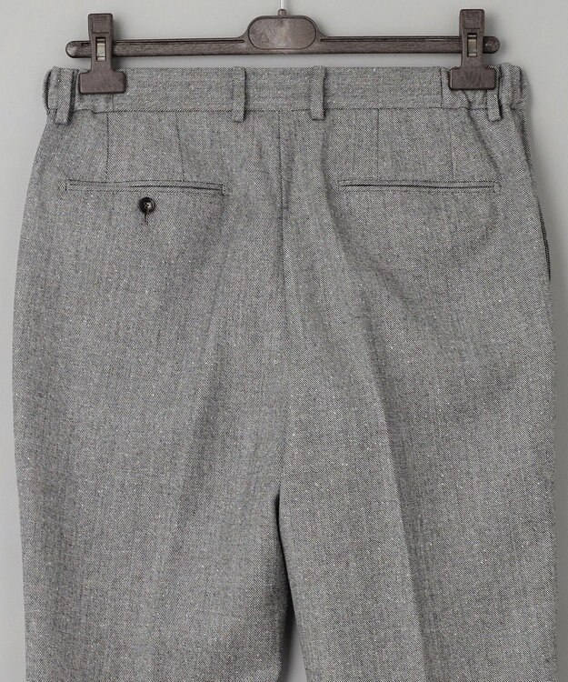 GOTAIRIKU 【AIRY MOVE / セットアップ対応】ウールシルクネップ セットアップパンツ ライトグレー系8