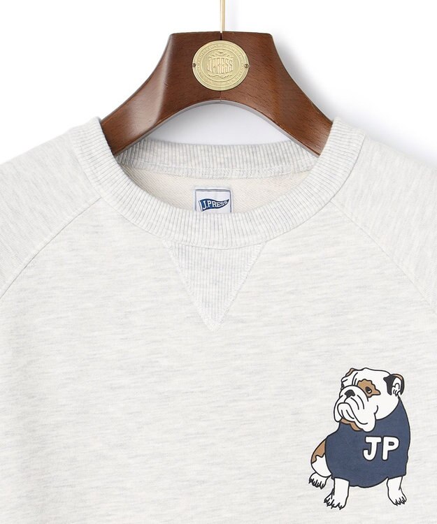 J.PRESS MEN 【Pennant Label】Sweatshirt / Bulldog ライトグレー系
