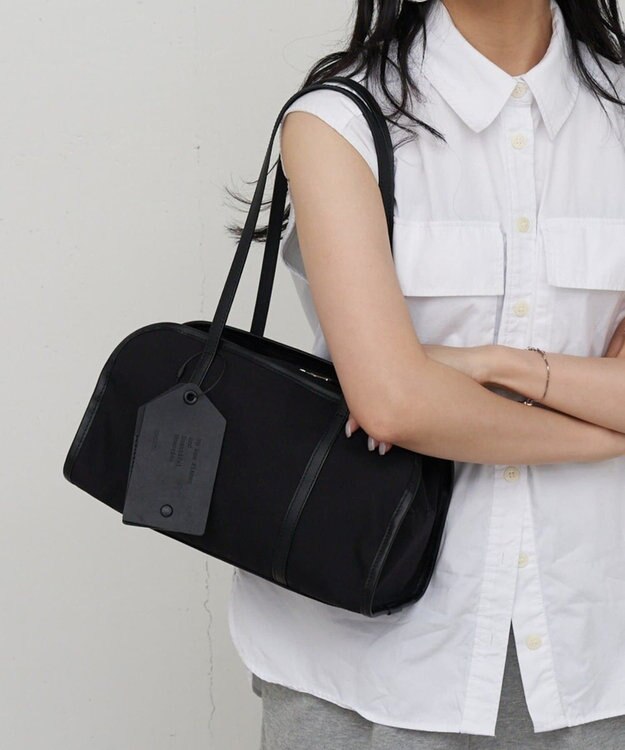 russet コーデュラナイロンワイドミニボストンバッグ（CE-1754-WEB） Black