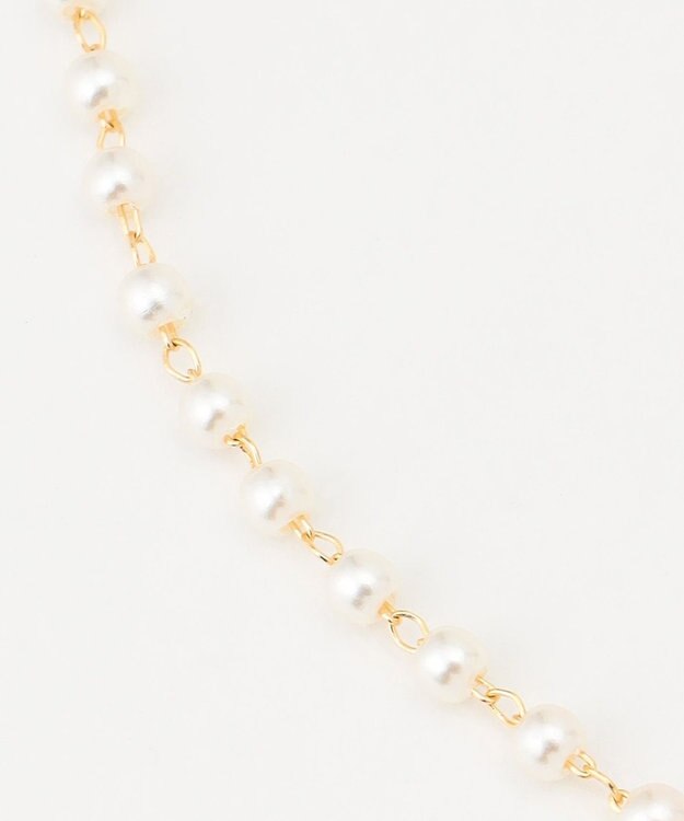 ANY SIS ロンデルパール調2連 ネックレス ライトゴールド