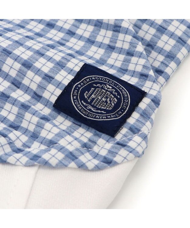 PET PARADISE J.PRESS パンツ つなぎ 《チェック》 小型犬 ホワイト×ブルー