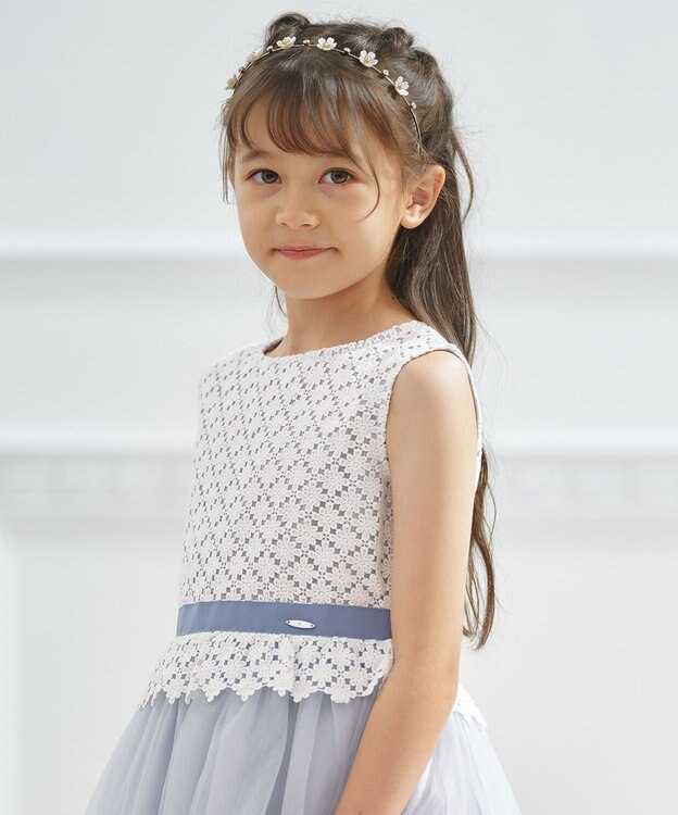 組曲 KIDS 【Fサイズ】フラワービジュー カチューシャ オフホワイト系