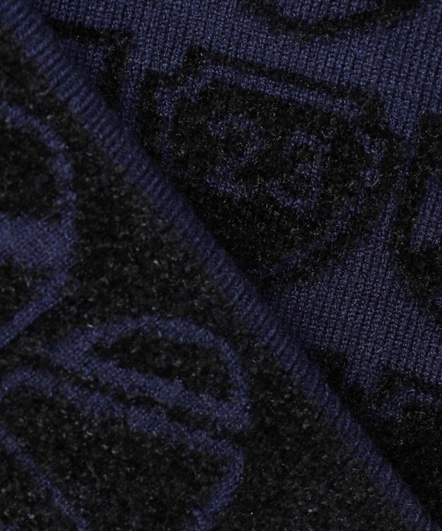 23区GOLF 【WOMEN】エンブレムジャガード ニット ネイビー系5