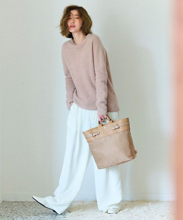 TOPKAPI 【Breath TOPKAPI】RIPPLE リプル ナイロン コンビ ベルト デザイン 3way リュック / バッグパック ベージュ