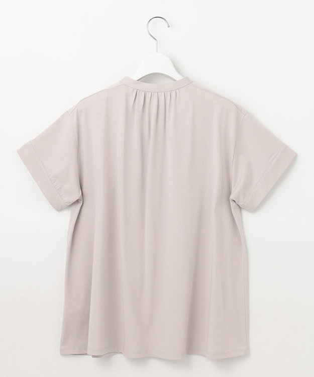 J.PRESS LADIES エンブロイダリージャージー カットソー ライトグレー系