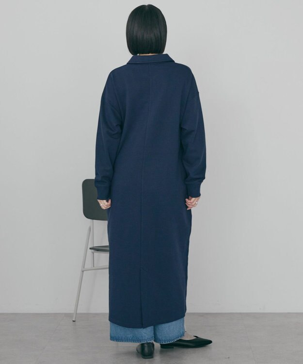 AMERICAN HOLIC 【選べる丈】ハーフZIPワンピース Navy