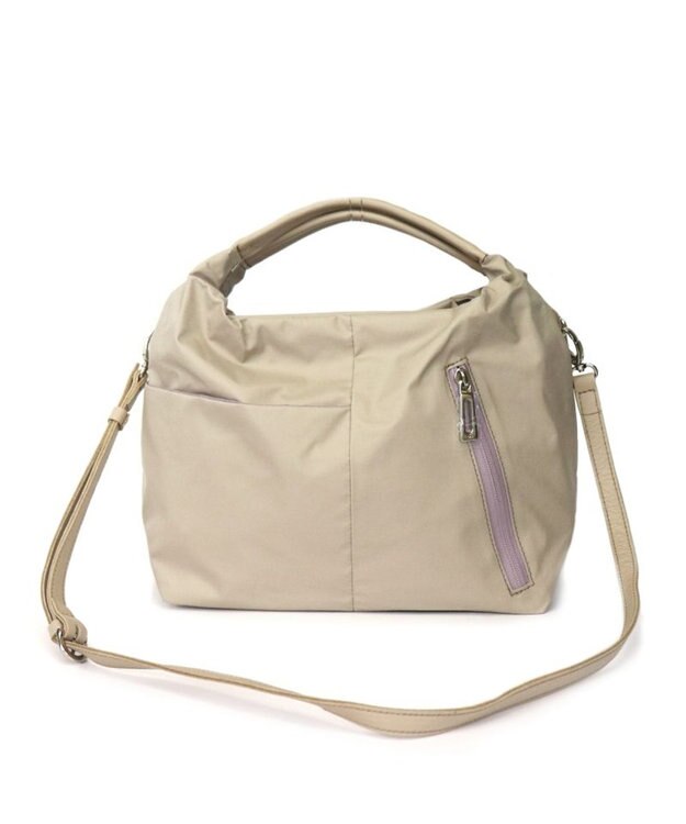 Regalo Felice 【驚くほど軽くて水にも強い！】2wayショルダー / REGALO BEP(ベージュ×パープル)