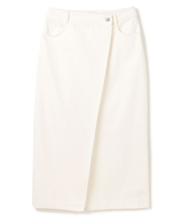 BEIGE， 【洗える・VERY 6月号掲載】FICUS / デニムラップスカート White