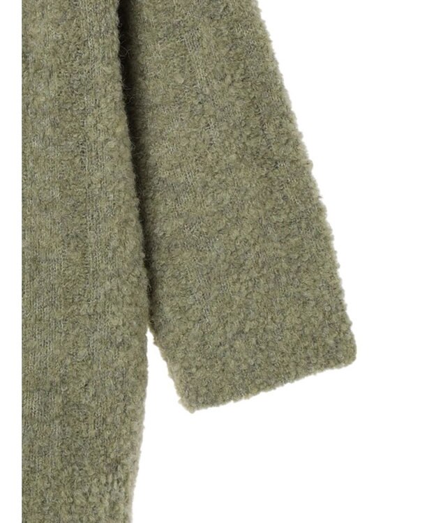 earth music&ecology ブークレハーフジップミニワンピース Khaki