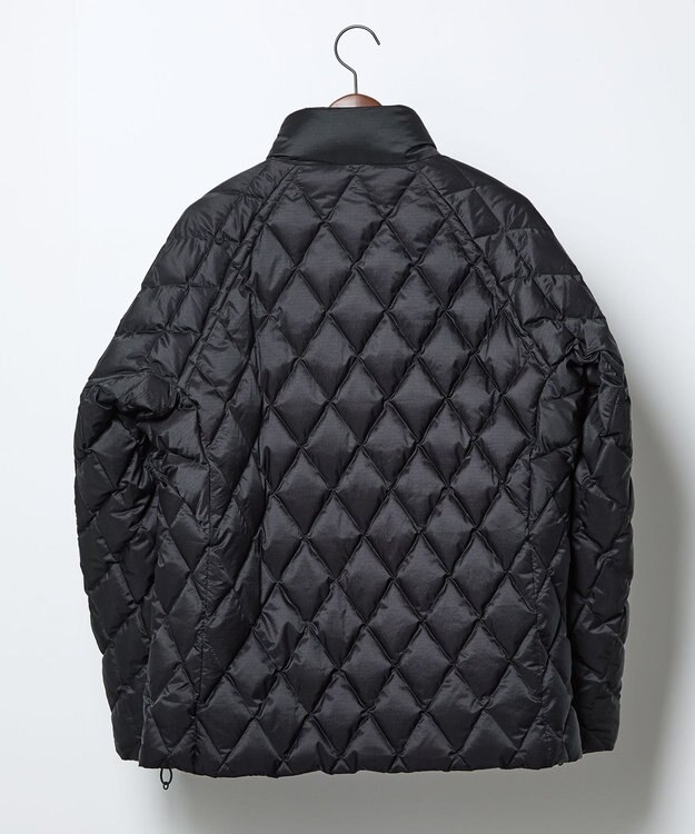 JOSEPH ABBOUD MOUNTAIN 【軽量/撥水】 フーデットキルティング ダウンブルゾン ネイビー系