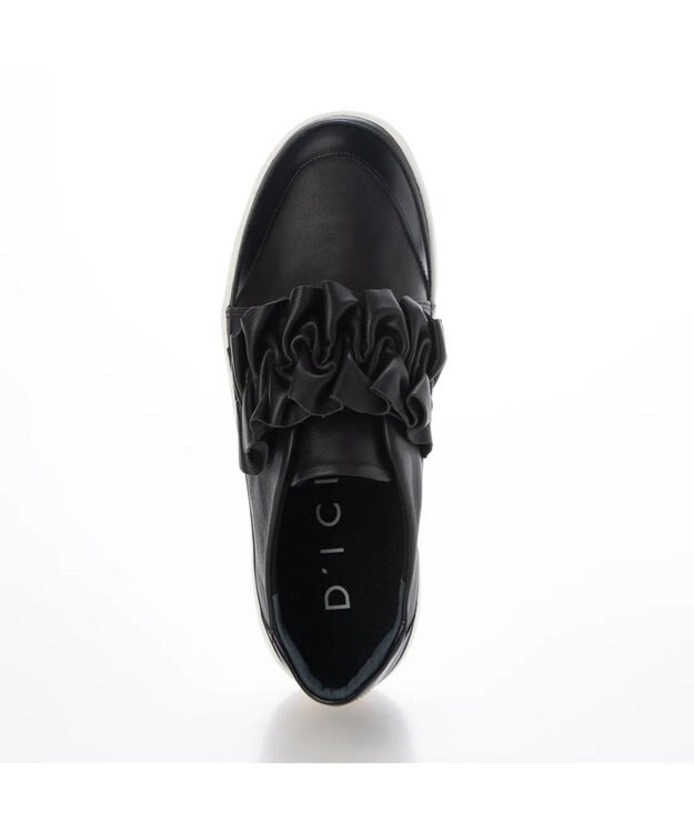MODE ET JACOMO <D'ICI>フリルベルクロスニーカー ブラック