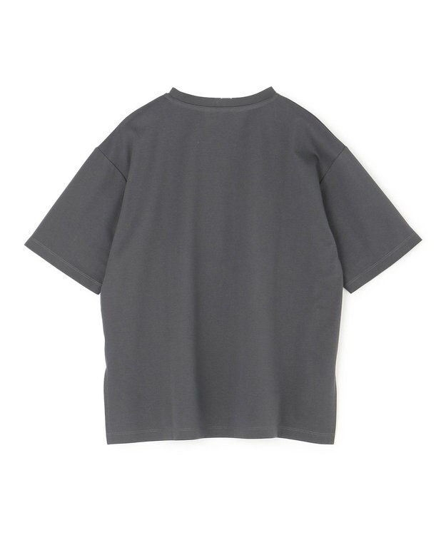 UNFILO BEAUTY FORM ロゴ刺繍 半袖Tシャツ チャコール