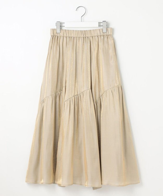 Feroux 【ONWARD CROSSET MAG掲載・セットアイテム】バックギャザーシャイニーセット ワンピース アイボリー系