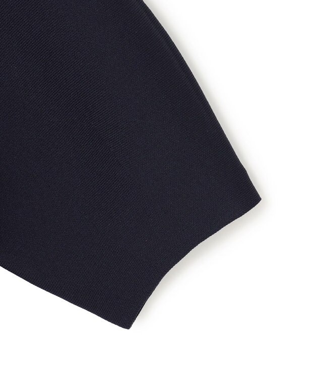 UNFILO L BEAUTY FORM KNIT パールボタン カーディガン ネイビー