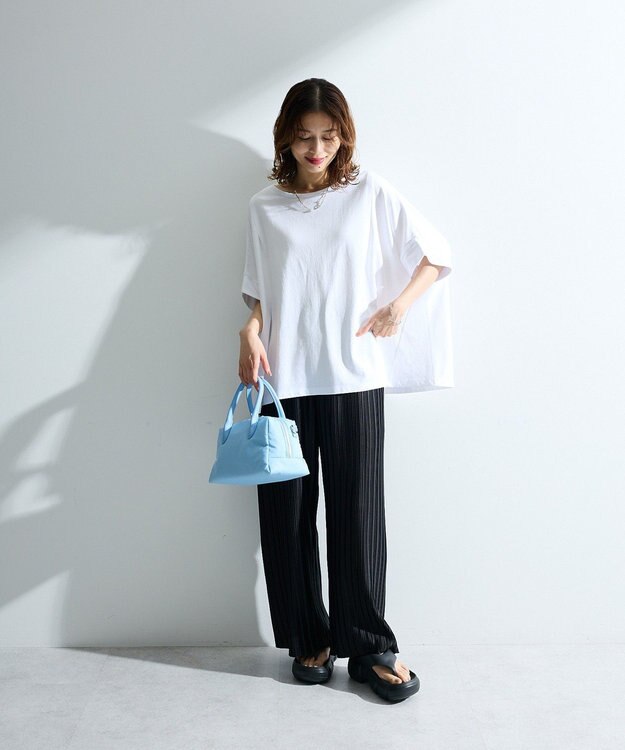 Green Parks 超冷感タック入りオーバーサイズプルオーバー Off White