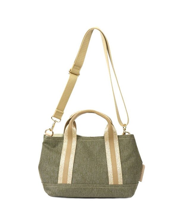 Regalo Felice 【撥水 / 色落ちしないデニム調生地 / 2way】ショルダー小 / REGALO KA(カーキ×ゴールドネイビー)