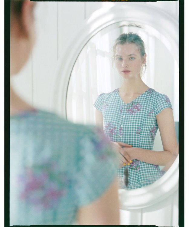 TOCCA 【洗える】MUGET ドレス サックスブルー系7