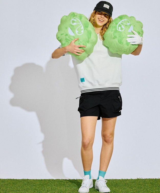 PW CIRCULUS 【WOMEN】ビッグポケットショーツ ゴルフウェア レディース ブラック系