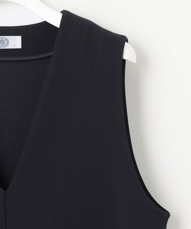 J.PRESS LADIES 【WEB限定】ジョーゼットジャージー ベスト ネイビー系