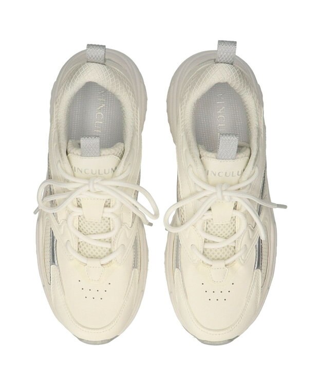 Bridget Birkin 【VINCULUM】メタリックコンビスニーカー ホワイト