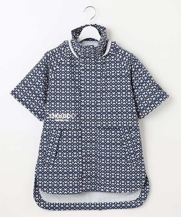 23区GOLF 【WOMEN】モノグラム ポケッタブルレインブルゾン ネイビー系5