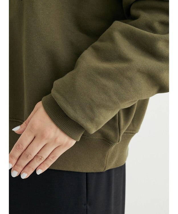 Green Parks Villains／パッチワーク裏毛プルオーバー Khaki