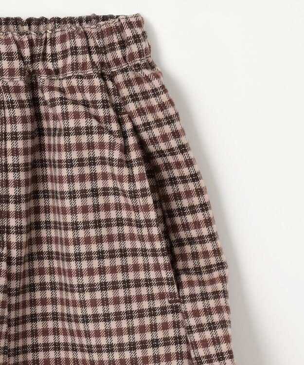 ANY KIDS チェックショートパンツ ブラウン