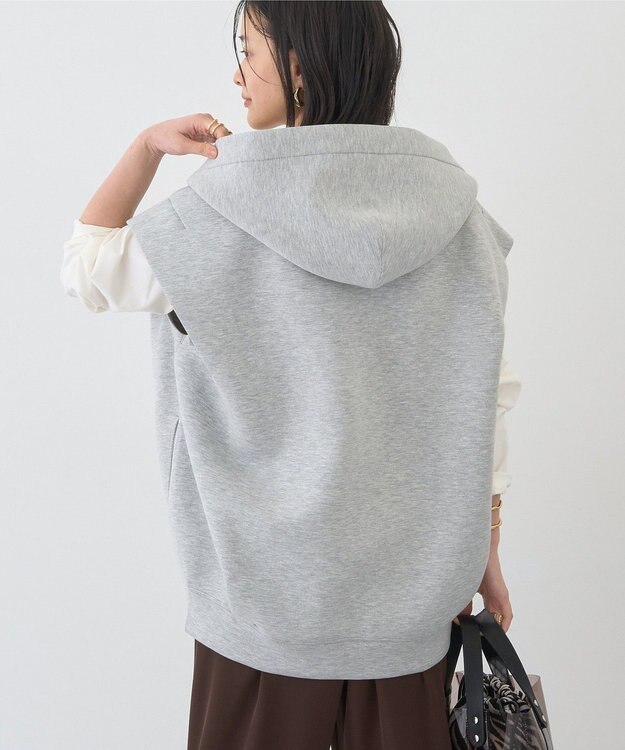 AMERICAN HOLIC ポンチZIPフーディーベスト Ivory