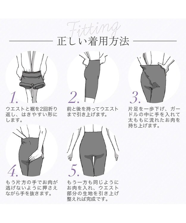 BRADELIS New York 【BRADELIS NewYork peace】綿混ストレッチハイブリッドガードル25 クロッチ付きで1枚履き可能な補整ガードル 消臭機能付き ブラデリス グレージュ