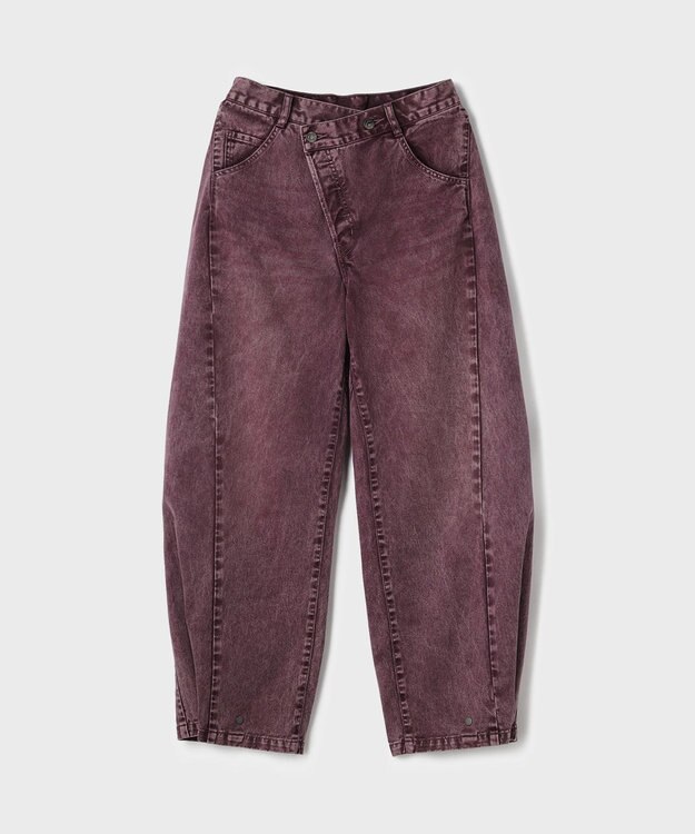 GRACE CONTINENTAL ラップ2wayデニムパンツ ボルドー