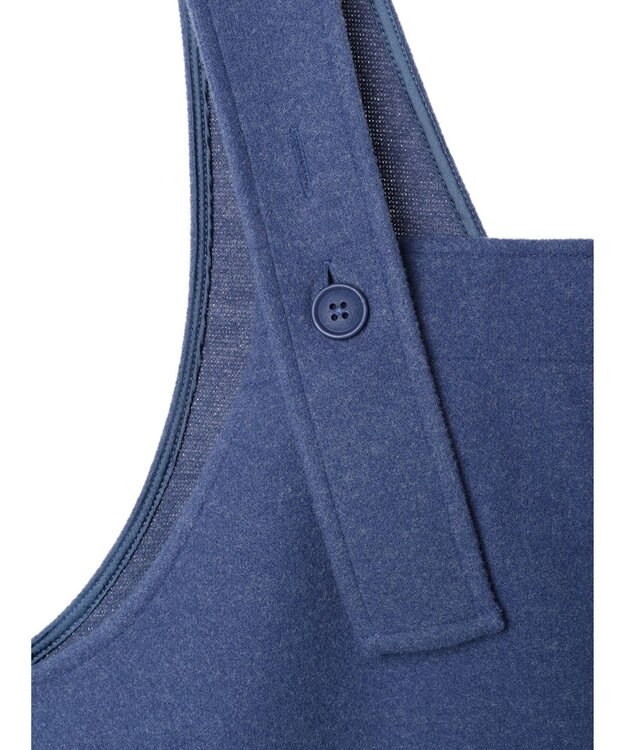 earth music&ecology 前後２ｗａｙ圧縮ニットジャンスカ Blue