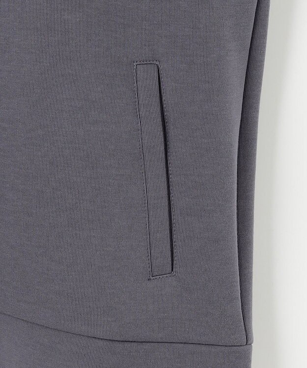 組曲 ダンボールジャージー ジップアップパーカー チャコールグレー系