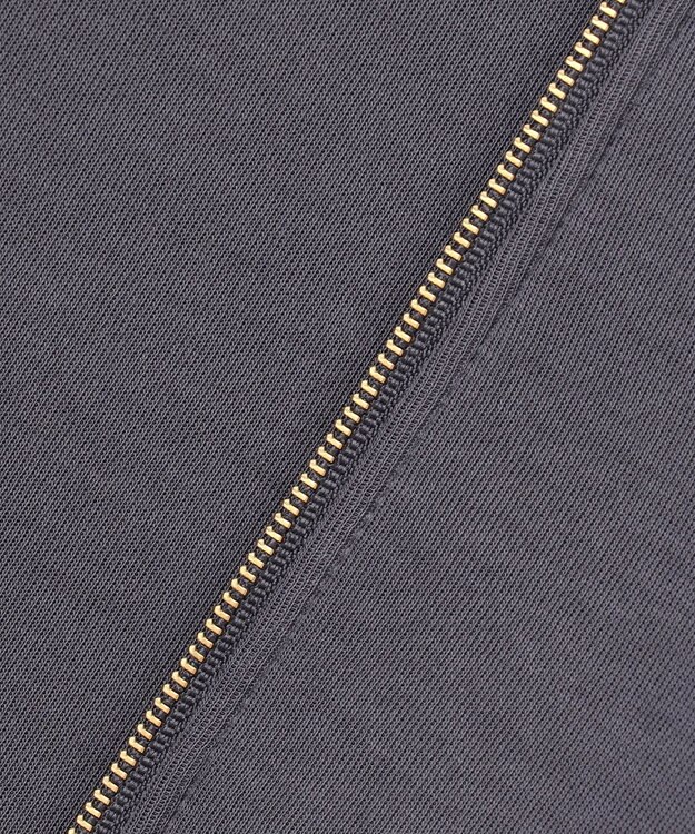 組曲 ダンボールジャージー ジップアップパーカー チャコールグレー系