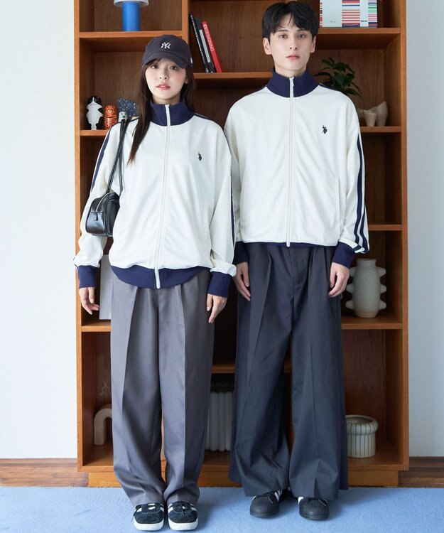 WEGO 【ユニセックス着用ITEM/追加カラー】U.S. POLO ASSN.ライントラックジャケット オフホワイト