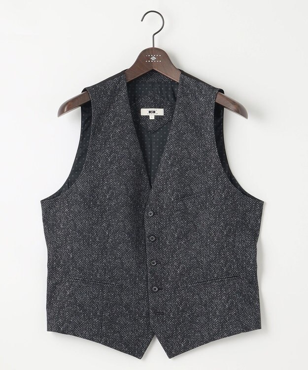 JOSEPH ABBOUD 【ストレッチ】フランネルジャージ ベスト グレー系7