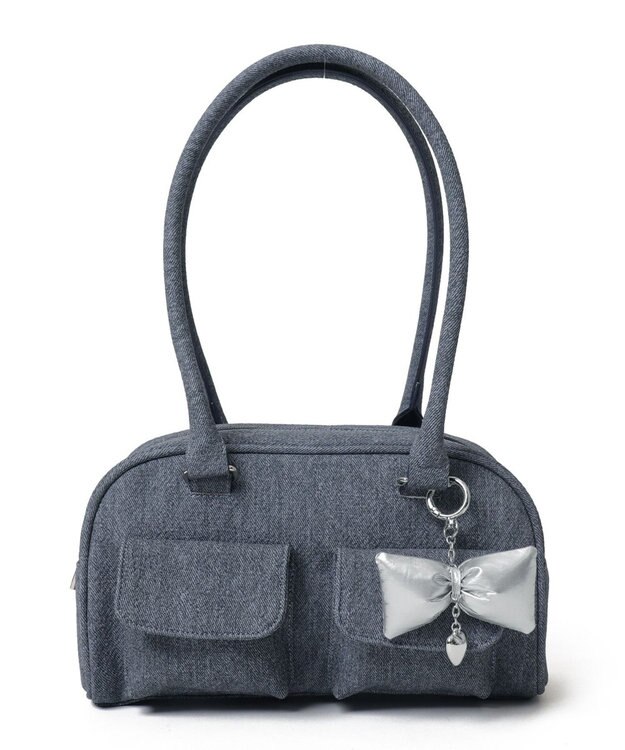 WEGO チャーム付きボストンバッグ ブルーその他