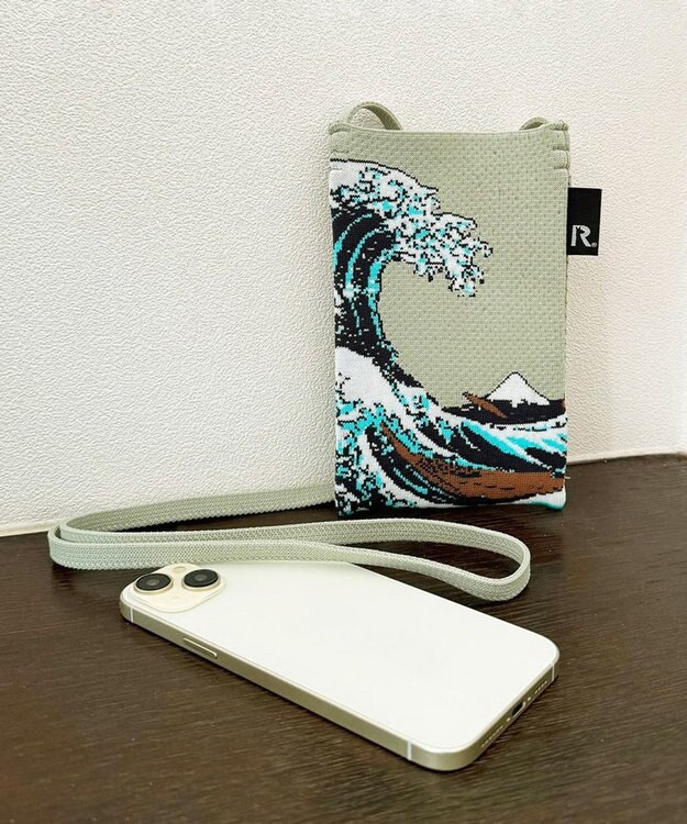 ROOTOTE 8555【持ち歩くアート】RO.サコッシュ.アミ.アート-B 01：ウェーブ