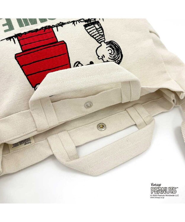 ROOTOTE 8383【スヌーピー】IP.ミディアム.2way.ピーナッツ-0A 01：アイボリー