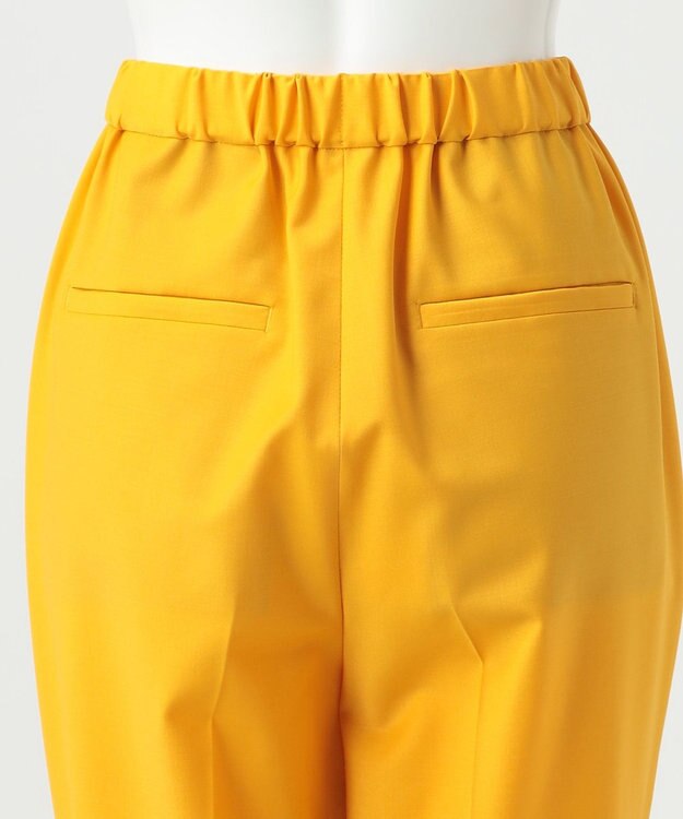 23区 【R(アール)】ウールトロストレッチ テーパードパンツ サフランイエロー系