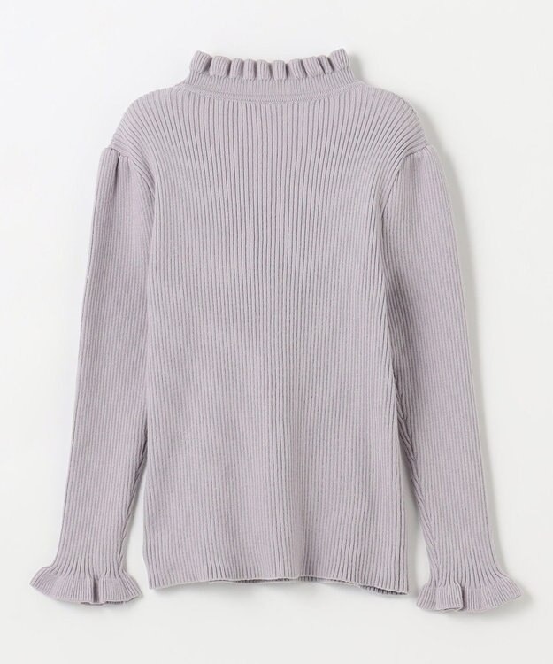 ANY KIDS 首フリルしあわせタッチニット サックスブルー