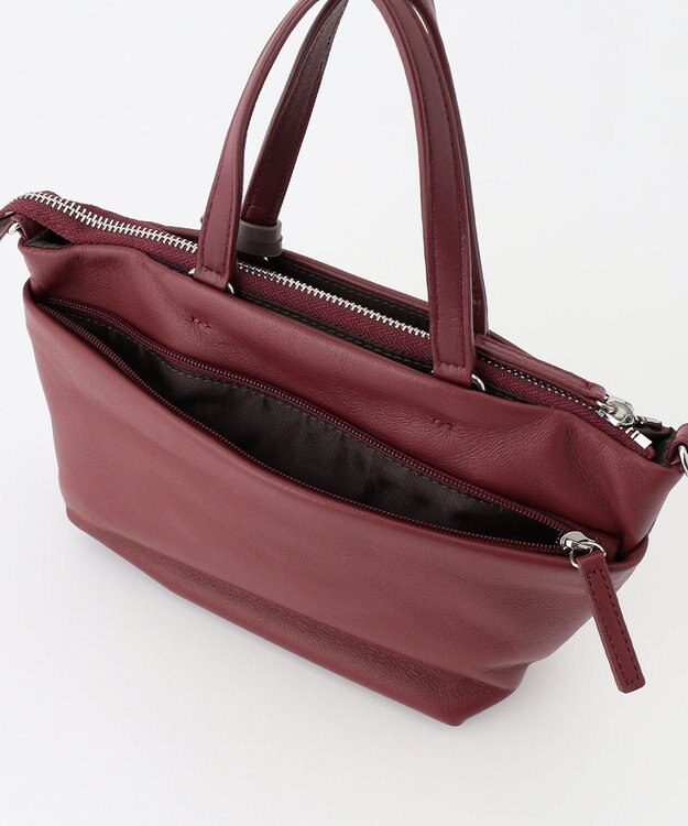 Y'SACCS イザック　イタリアンシープマルチウェイトートバッグ ワイン