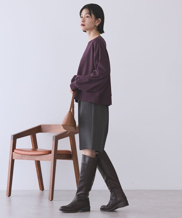 AMERICAN HOLIC イージーケアタックハーフパンツ Gray Mixture