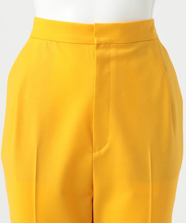 23区 【R(アール)】ウールトロストレッチ テーパードパンツ サフランイエロー系