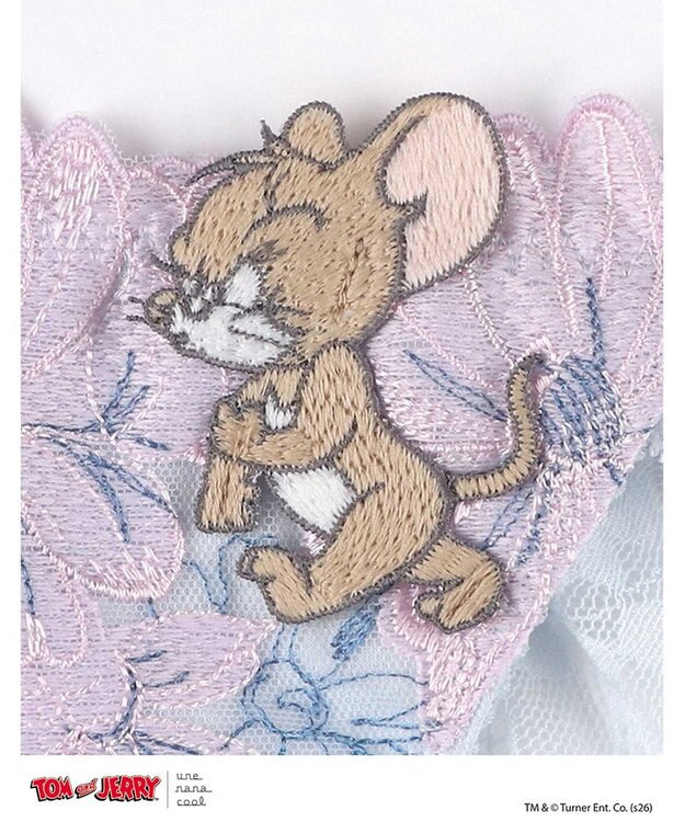 une nana cool トムとジェリー × une nana cool 総レースショーツ スカイブルー