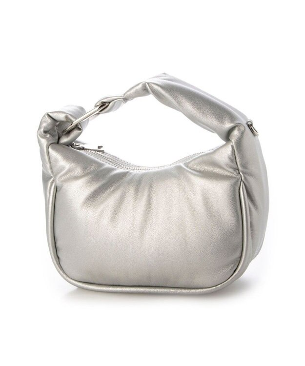 UNBILLION 【テレビ ドラマ着用アイテム】カシュカシュ cachecache / メタルアクセントパフィミニショルダー シルバー